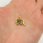 Load image into Gallery viewer, DC094. Diamond & Sterling Silver Elephant Charm