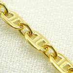Load image into Gallery viewer, 14K Solid Yellow Gold Flat Marina Link Chain
