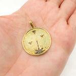 Load image into Gallery viewer, Diamond Sterling Silver Round Pendant