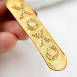 Load image into Gallery viewer, DP133. Diamond Sterling Silver Long Oval XOXO Pendant