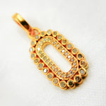 Load image into Gallery viewer, DC551. Diamond Sterling Silver Oval Pendant