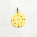 Load image into Gallery viewer, DP349. Diamond Sterling Silver Round Pendant