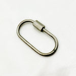 Load image into Gallery viewer, DC605M. Sterling Silver Matte Oval Screw Clasp
