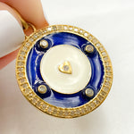 Load image into Gallery viewer, Round Heart Enamel Pendant