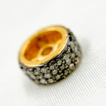 Load image into Gallery viewer, DC579. Diamond Sterling Silver Spacer Bead