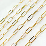 Load image into Gallery viewer, Gold Filled Flat Paperclip Chains