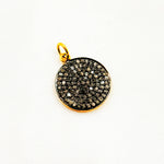 Load image into Gallery viewer, DC376. Diamond Sterling Silver Round Charm