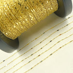 Load image into Gallery viewer, Buy Now 14K Solid Gold Flat Bar & Singapore Link Chain