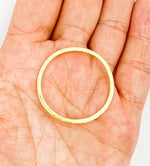 Load image into Gallery viewer, 925 Sterling Silver Gold Plated Circle 30 mm. Connector. GPBS5
