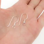 Load image into Gallery viewer, Sterling Silver Coil and Daisy Ear Wire