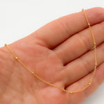 Load image into Gallery viewer, 14K Gold Satellite Ball Finished Necklace.