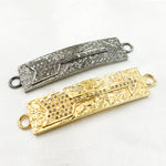 Load image into Gallery viewer, DC559. Diamond Sterling Silver Rectangle Arrow Connector