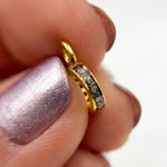 Load image into Gallery viewer, DC500. Diamond Sterling Silver Round Bail