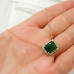 Load image into Gallery viewer, CN96104EM. 14K Solid Gold Diamond and Gemstone Necklace