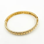 Load image into Gallery viewer, BNI68519. 14K Solid Gold Twisted Fancy Bangle with Diamonds