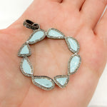 Load image into Gallery viewer, Sterling Silver Round Fancy Enamel Pendant