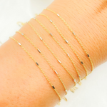 Load image into Gallery viewer, Gold Tube Satellite Two Tone Chain