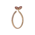 Load image into Gallery viewer, CR97257RU5X3. 14K Solid Gold Diamond and Ruby Ring