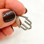 Load image into Gallery viewer, DC521. Diamond & Sterling Silver Hamsa Pendant