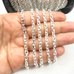 Load image into Gallery viewer, Y8SS. Sterling Silver Diamond Cut Box Link Chain