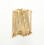 Load image into Gallery viewer, 14K Gold Filled Ball Headpin 24 Gauge 1, 1.5 &amp; 2 inch. 4005378B
