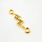 Load image into Gallery viewer, DC210. Diamond Sterling Silver Lightning Bolt Connector