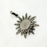 Load image into Gallery viewer, Diamond Sterling Silver Sun Pendant