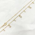 Load image into Gallery viewer, NT401827. 14K Solid Gold Diamond Dangle Necklace