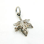 Load image into Gallery viewer, DC457. Diamond Sterling Silver Leaf Charm