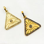 Load image into Gallery viewer, Diamond Sterling Silver Triangle Pendants