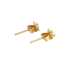Load image into Gallery viewer, ER413630Y. 14k Solid Gold Diamond Flower Stud Earrings