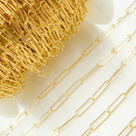 Load image into Gallery viewer, Y79GP. Gold Plated 925 Sterling Silver Paperclip Chain