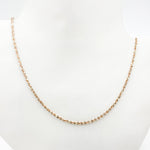 Load image into Gallery viewer, MAR30RGP. Sterling Silver Rose Gold Plated Popcorn Necklace