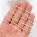 Load image into Gallery viewer, Sterling Silver Diamond Cut Paperclip Chain