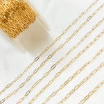 Load image into Gallery viewer, 1806FGF. 14k Gold Filled Flat Link Paperclip Chain