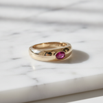Load image into Gallery viewer, CR97298RU6X4. 14K Solid Gold Statement Ring