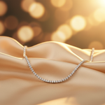 Load image into Gallery viewer, NFR71363. 14K Solid Gold Diamond Tennis Necklace