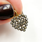 Load image into Gallery viewer, Diamond Silver Heart Charm