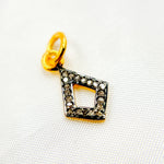 Load image into Gallery viewer, DC360. Diamond Sterling Silver Rhombus Charm