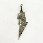 Load image into Gallery viewer, DP243. Diamond & Sterling Silver Thunder Bolt Pendant