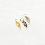 Load image into Gallery viewer, Diamond & Sterling Silver Wing Charm
