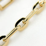Load image into Gallery viewer, 14K Yellow Gold Hollow Smooth and Flat Paperclip Bracelet