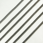Load image into Gallery viewer, Oxidized 925 Sterling Silver Curb Chain. X18OX
