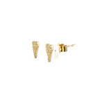 Load image into Gallery viewer, ER416801Y. 14K Solid Gold Diamond Heart Studs Earrings