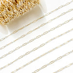 Load image into Gallery viewer, XM/1931K/SP. 14K Gold Filled and Sterling Silver Knurled Link Chain – Long & Short Pattern
