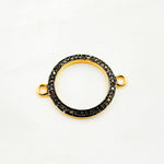 Load image into Gallery viewer, DC885. Diamond Sterling Silver Round Connector