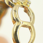 Load image into Gallery viewer, EHH56761. 14k Solid Gold & Diamonds Hoops Earrings