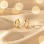 Load image into Gallery viewer, GER50. 14K Solid Tri-Tone Gold Earrings Circle Shape Hoop