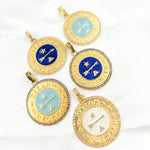 Load image into Gallery viewer, Buy Diamond Sterling Silver Round Arrow Enamel Pendant