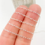 Load image into Gallery viewer, Buy Now Sterling Silver Diamond Cut Paperclip Link Chain